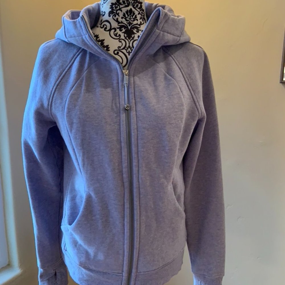 Cornflower blue Lululemon Scuba jacket